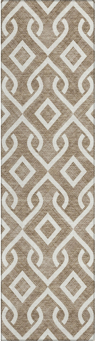 Piper Looms Chantille Geometric ACN621 Brown Area Rug