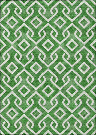 Piper Looms Chantille Geometric ACN621 Emerald Area Rug