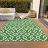 Piper Looms Chantille Geometric ACN621 Emerald Area Rug