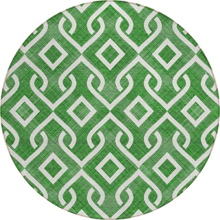 Piper Looms Chantille Geometric ACN621 Emerald Area Rug