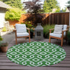 Piper Looms Chantille Geometric ACN621 Emerald Area Rug