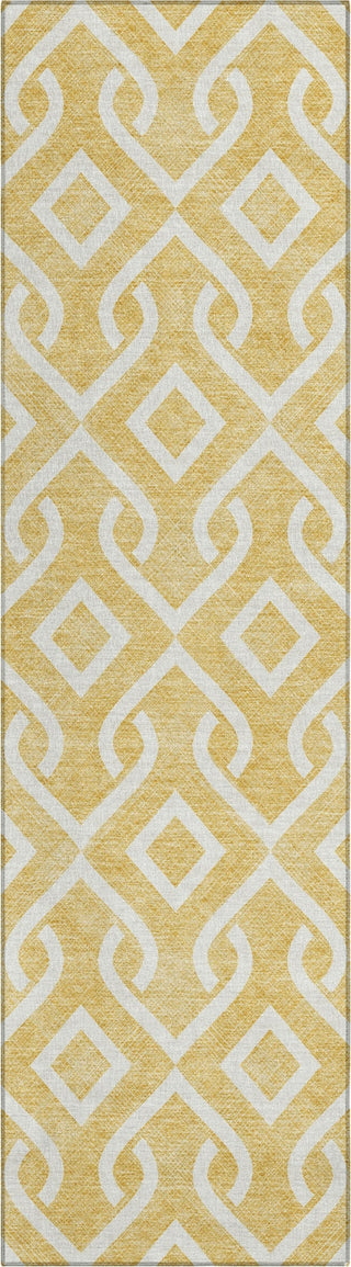 Piper Looms Chantille Geometric ACN621 Gold Area Rug