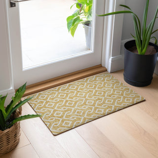 Piper Looms Chantille Geometric ACN621 Gold Area Rug