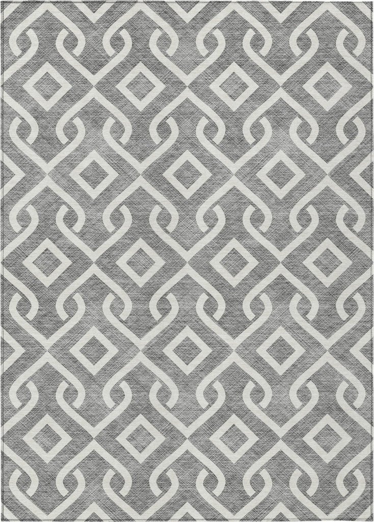 Piper Looms Chantille Geometric ACN621 Gray Area Rug