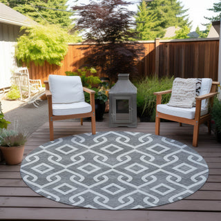 Piper Looms Chantille Geometric ACN621 Gray Area Rug