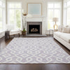 Piper Looms Chantille Geometric ACN621 Lavender Area Rug Lifestyle Image Feature