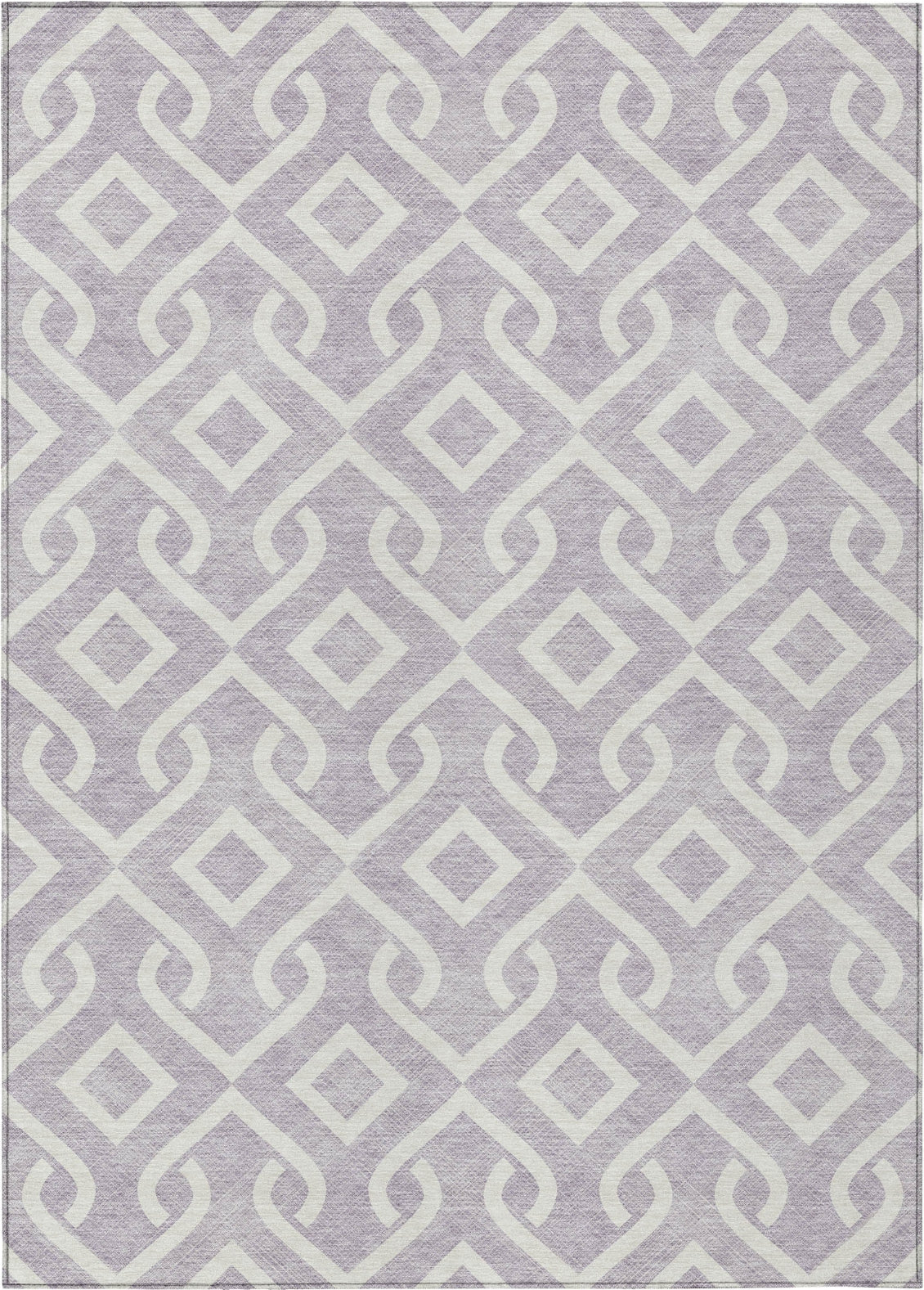 Piper Looms Chantille Geometric ACN621 Lavender Area Rug