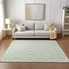 Piper Looms Chantille Geometric ACN621 Mint Area Rug Lifestyle Image Feature