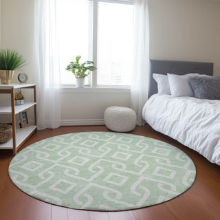 Piper Looms Chantille Geometric ACN621 Mint Area Rug