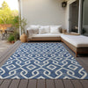 Piper Looms Chantille Geometric ACN621 Navy Area Rug