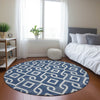 Piper Looms Chantille Geometric ACN621 Navy Area Rug