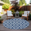 Piper Looms Chantille Geometric ACN621 Navy Area Rug