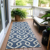 Piper Looms Chantille Geometric ACN621 Navy Area Rug