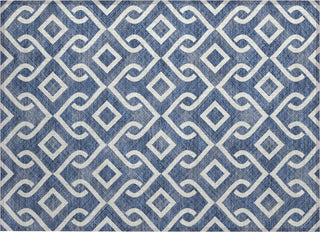 Piper Looms Chantille Geometric ACN621 Navy Area Rug