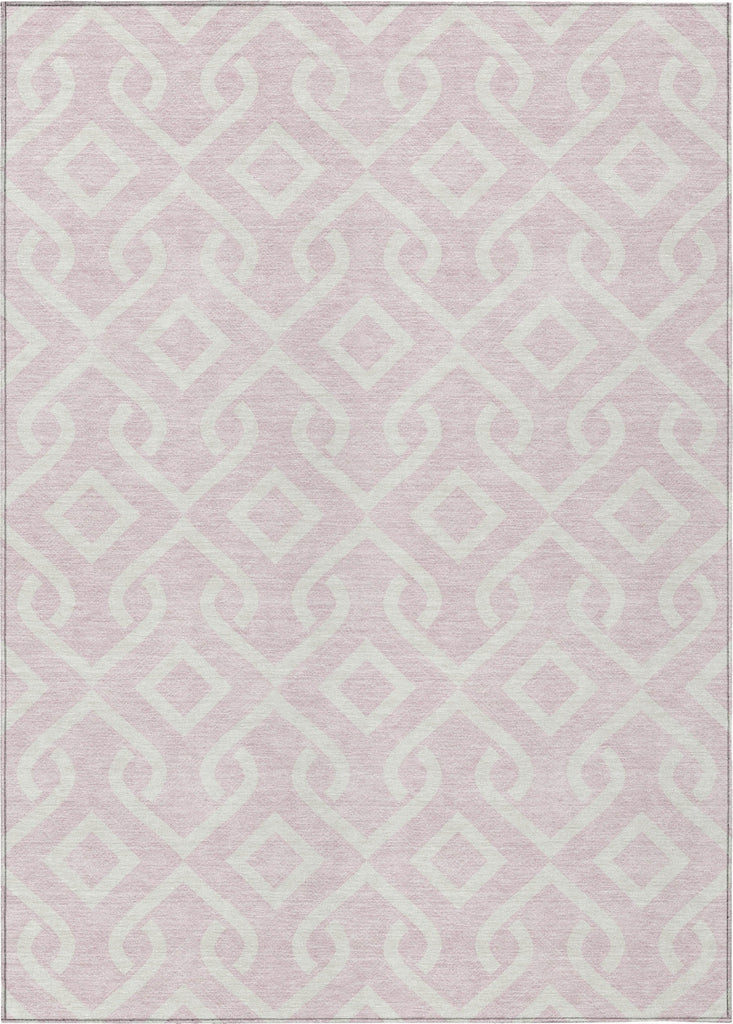 Piper Looms Chantille Geometric ACN621 Pink Area Rug