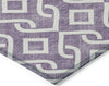 Piper Looms Chantille Geometric ACN621 Purple Area Rug