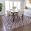 Piper Looms Chantille Geometric ACN621 Purple Area Rug