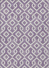 Piper Looms Chantille Geometric ACN621 Purple Area Rug