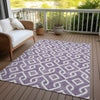 Piper Looms Chantille Geometric ACN621 Purple Area Rug