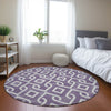 Piper Looms Chantille Geometric ACN621 Purple Area Rug