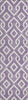 Piper Looms Chantille Geometric ACN621 Purple Area Rug