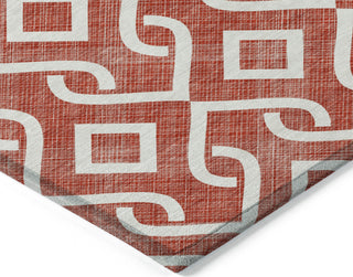 Piper Looms Chantille Geometric ACN621 Red Area Rug