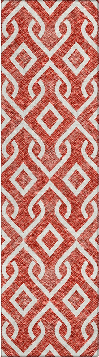 Piper Looms Chantille Geometric ACN621 Red Area Rug