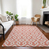 Piper Looms Chantille Geometric ACN621 Salmon Area Rug