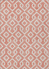 Piper Looms Chantille Geometric ACN621 Salmon Area Rug