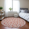 Piper Looms Chantille Geometric ACN621 Salmon Area Rug