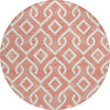 Piper Looms Chantille Geometric ACN621 Salmon Area Rug