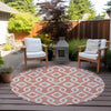 Piper Looms Chantille Geometric ACN621 Salmon Area Rug