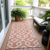 Piper Looms Chantille Geometric ACN621 Salmon Area Rug