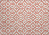 Piper Looms Chantille Geometric ACN621 Salmon Area Rug