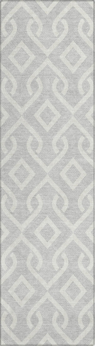 Piper Looms Chantille Geometric ACN621 Silver Area Rug