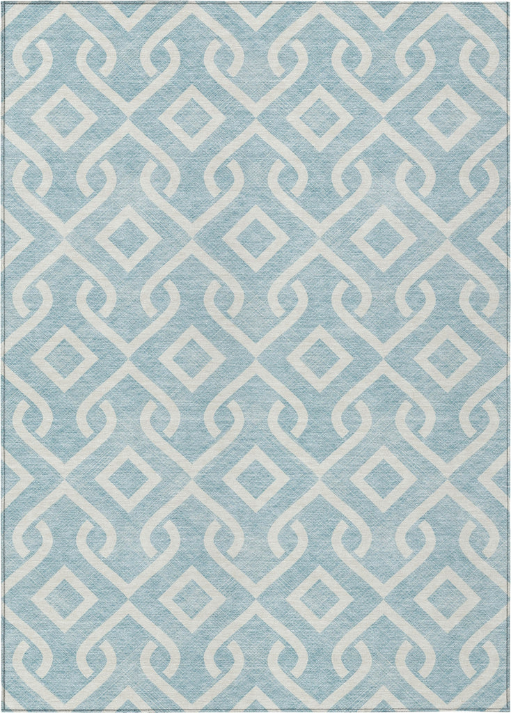 Piper Looms Chantille Geometric ACN621 Sky Area Rug