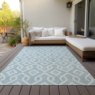 Piper Looms Chantille Geometric ACN621 Sky Area Rug