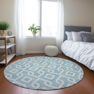 Piper Looms Chantille Geometric ACN621 Sky Area Rug