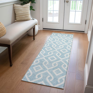 Piper Looms Chantille Geometric ACN621 Sky Area Rug