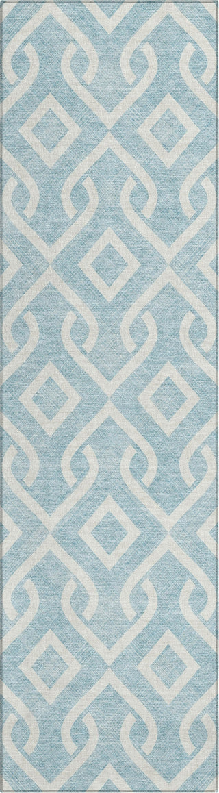 Piper Looms Chantille Geometric ACN621 Sky Area Rug