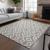 Piper Looms Chantille Geometric ACN621 Taupe Area Rug