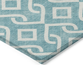 Piper Looms Chantille Geometric ACN621 Teal Area Rug