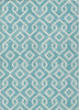 Piper Looms Chantille Geometric ACN621 Teal Area Rug