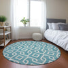 Piper Looms Chantille Geometric ACN621 Teal Area Rug