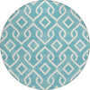 Piper Looms Chantille Geometric ACN621 Teal Area Rug