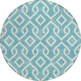 Piper Looms Chantille Geometric ACN621 Teal Area Rug