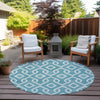 Piper Looms Chantille Geometric ACN621 Teal Area Rug