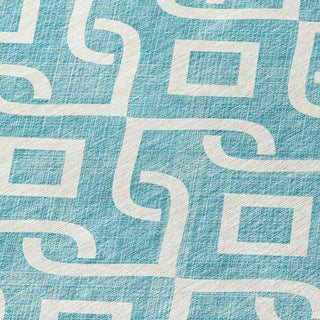 Piper Looms Chantille Geometric ACN621 Teal Area Rug