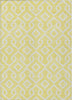 Piper Looms Chantille Geometric ACN621 Yellow Area Rug