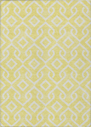 Piper Looms Chantille Geometric ACN621 Yellow Area Rug